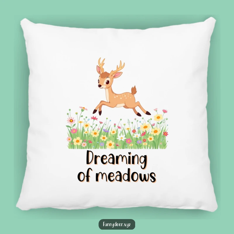 Funny Kawaii Deer Pillow: Elegant Comfort, a Hilarious Gift for Cozy Spaces